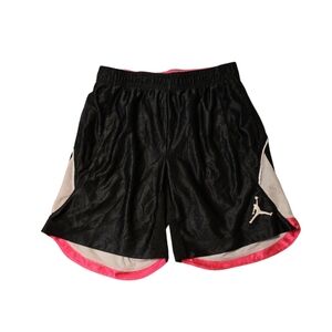 Nike Air Jordan Youth Athletic Shorts Black Pink White Size M (10–12)